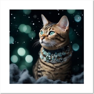 Jewelled Bengal Cat Posters and Art